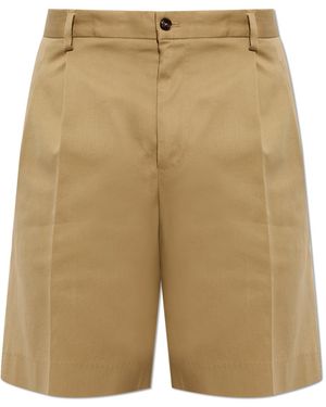 Dolce & Gabbana Pleated Shorts - Natural