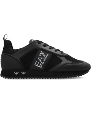 EA7 Sports Shoes With Logo - Black