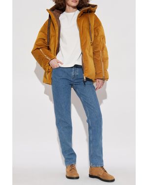 Khrisjoy Velvet Down Jacket With Hood - Blue