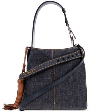Givenchy "Belted Mini" Hobo Shoulder Bag - Black