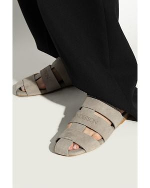 JW Anderson Suede Sandals - Black