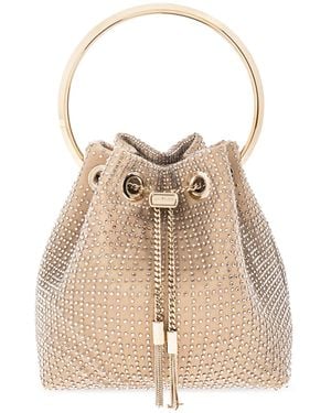 Jimmy Choo Bon Bon' Handheld Bag - Natural