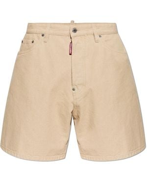 DSquared² 'Boxer' Denim Shorts - Natural