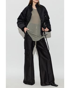 Rick Owens Top With Raw Finish - Black
