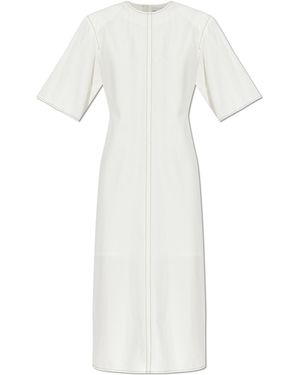 Ami Paris Dress With A Slit - White