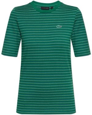 LACOSTE RUNWAY T-Shirt With Logo - Green