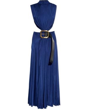 Loewe Long Dress With Back Slit - Blue