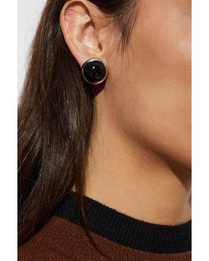 Marni Brass Earrings - Brown