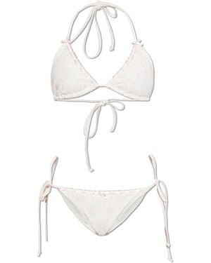 LoveShackFancy Two-Piece Swimsuit 'Harbor' - White