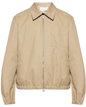 Ami Paris Jacket With Patch - Natural