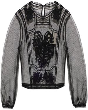 AllSaints Lace Top 'Cesca' - Black