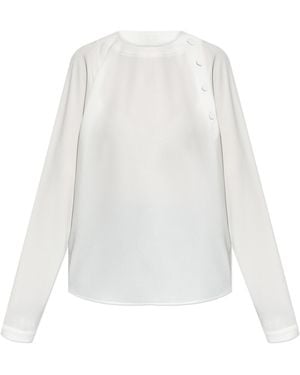 Emporio Armani Long-Sleeve Top - White