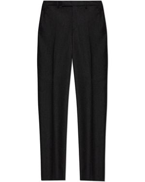 Paul Smith Wool Pleat-Front Pants - Black