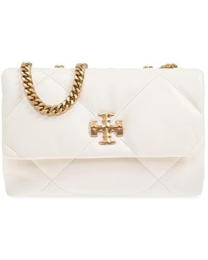 Tory Burch Shoulder Bag 'Kira Diamond Small' - Natural