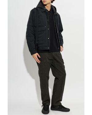 Moose Knuckles Puffer Jacket With Hood - Black