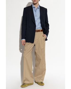 Paul Smith Double-Breasted Pinstripe Blazer - Blue