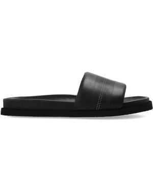 Off-White c/o Virgil Abloh 'Industrial Belt' Slides - Black