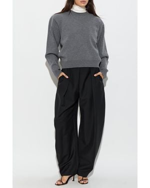 Rohe Wool Pleated Pants - Black