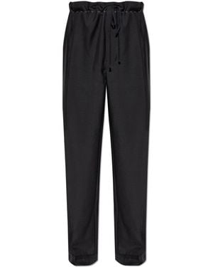 Maison Margiela Creased Trousers - Black
