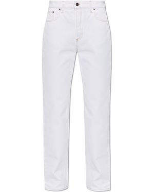 Versace Jeans With Slightly Tapered Legs - White
