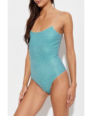 Oséree One-Piece Swimsuit With Lurex Thread - Blue