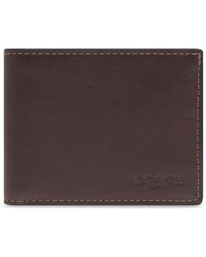 COACH Leather Wallet - Brown