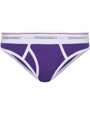DSquared² Figs With Logo - Purple