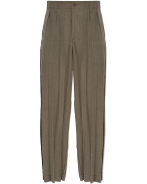 Homme Plissé Issey Miyake Pleated Trousers - Green
