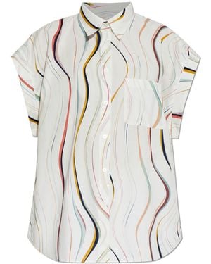 Paul Smith Oversize Sleeveless Shirt - White