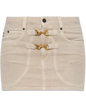 Isabel Marant Denim Skirt "Paulina" - Natural