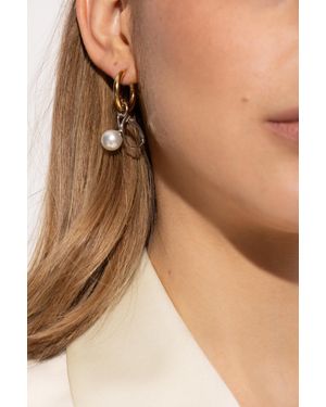 MM6 by Maison Martin Margiela Brass Earrings - Natural