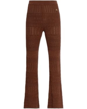 Akep Pants With Lurex Thread - Brown