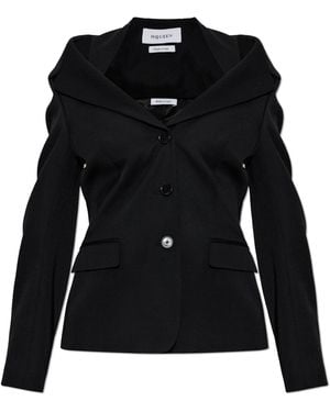 McQueen Wool Blazer - Black