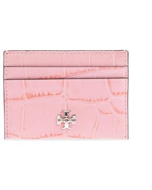 Tory Burch Leather Card Holder - Pink