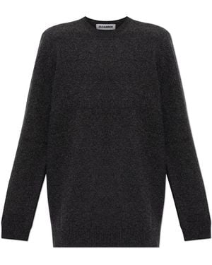 Jil Sander Crew Neck Wool Jumper - Grey