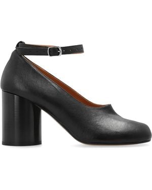 Maison Margiela Heeled Shoes With Tabi Cut-Out - White
