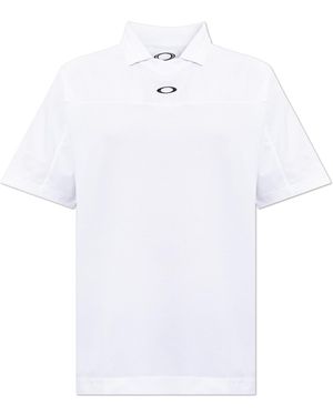 Oakley T-Shirt With A Collar - White