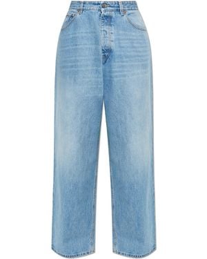 Vetements Jeans With Logo - Blue