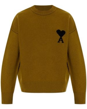 Ami Paris Wool Jumper - Green