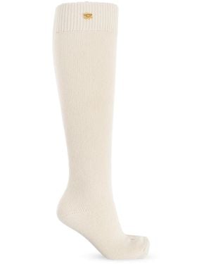 Ganni Wool Socks - White