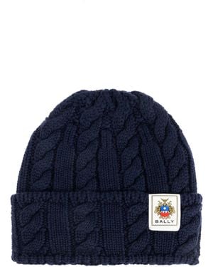 Bally Cap With Logo Patch - Blue