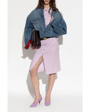 Versace Dress With Pockets - Blue