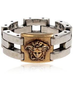 Versace Medusa Head Ring - Metallic