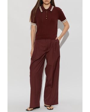 Rag & Bone Wide-Leg Pants - Red
