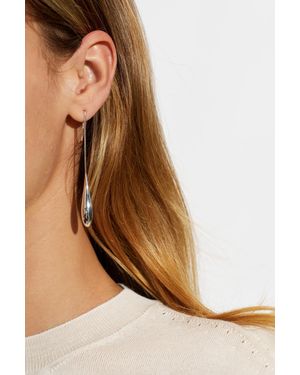 LIE STUDIO Long "Lili" Earrings - Brown