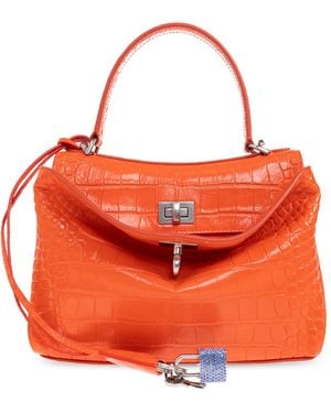 Balenciaga "Rodeo Top Handle" Shoulder Bag - Orange