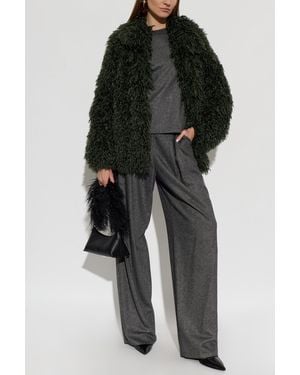 Emporio Armani Pants With Lurex Thread - Black