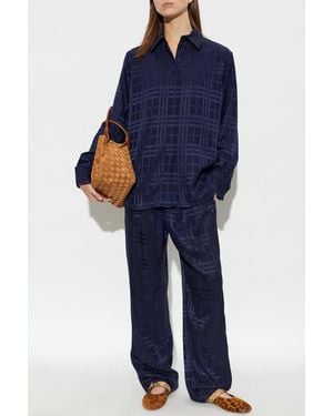 Burberry Silk Pants 'Selkie' - Blue