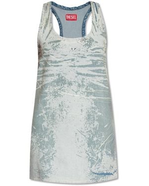 DIESEL 'De-Purva-Fse' Sleeveless Denim Dress - Blue
