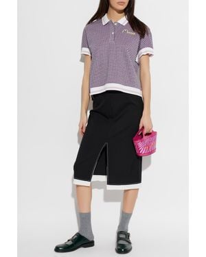 Marni Polo With Logo - Purple
